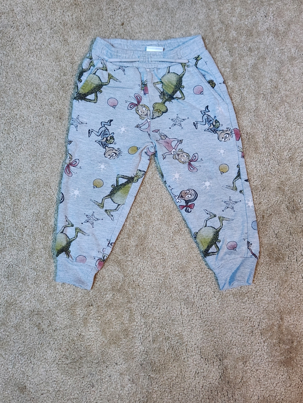 Kids' Gray Grinch Jogger Pants